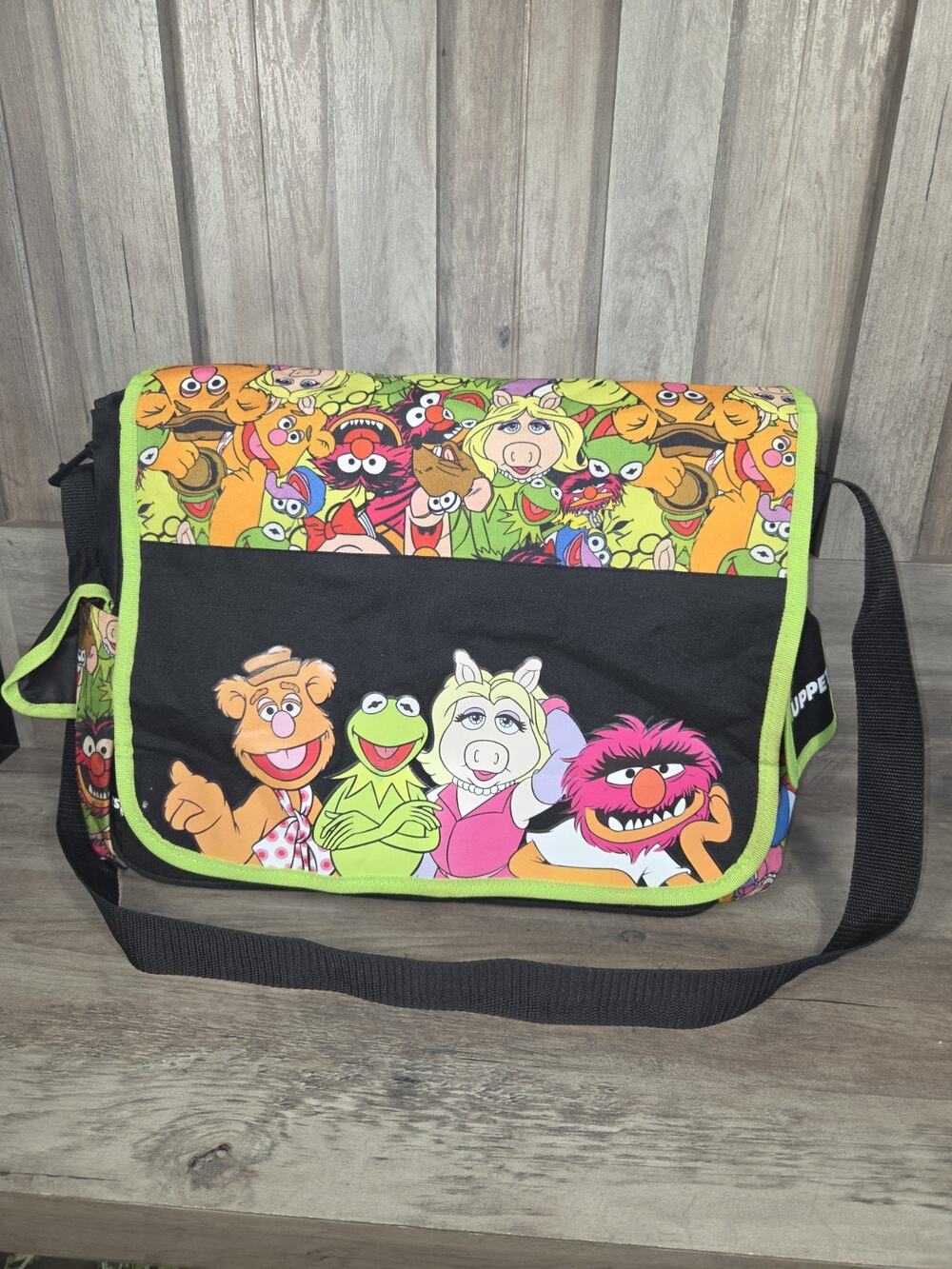 Disney The Muppets Messenger Bag Kermit Miss Piggy Fozzie Animal Laptop Shoulder